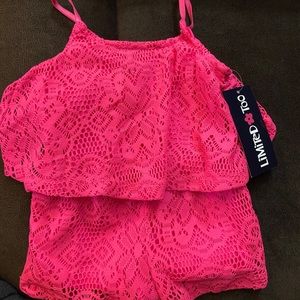 Girls Pink Romper